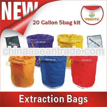 20 Gallon 5 Bags Kit Hydroponic Extraction Hash Bags