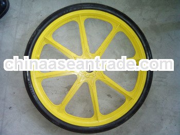 20 inch PU wheels with steel rim