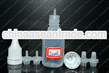 20ml PE tamper proof bottle with dropper