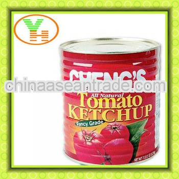 2200g Brix 28-30% Fresh canned tomato ketchup in tins