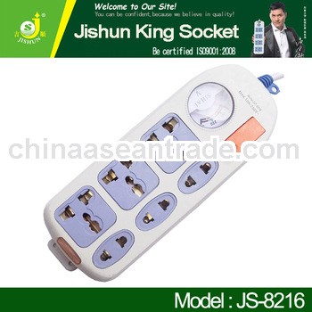 220V 10A Extension Electrical Trailing Plug Outlet Socket Pins