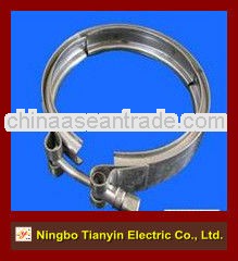25mm bandwidth zinc plated carbon steel super strong V band clamp