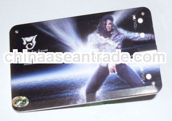 2GB Credit Card MP3 Player with Michael Jackson memento MP3 player
