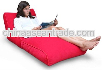 2-in-1 Convertible Lounger Red (reading, sitting with friends or just great for lazing in front of t