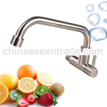 304 Stainless steel wall mounted kitchen faucet