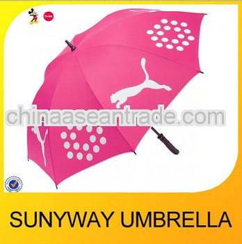 30''*8ribs Silk Screen Printing Golf Umbrella for women