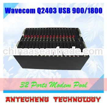 32 Ports Wavecom Q2403 Industrail Version GPRS Modem Pool