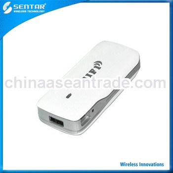 3G 4G Wireless Wifi Router with 5200mAh Power Supporter
