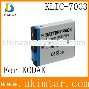 3.7v 1300mAh Digital Camera Battery klic7003 for Kodak M380 / V1003 / V803 / Z950 / M381
