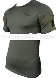 511 T - shirt,Quick drying T shirt,Muscle Mapping Shirt,outdoor casual short-sleeved,Sport tight-fit