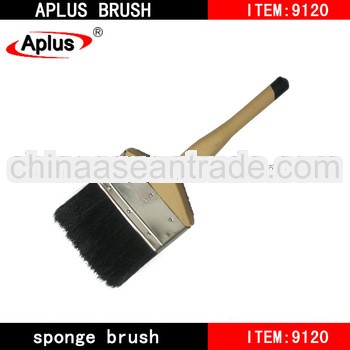 4" paint brush with wood handle, making machine