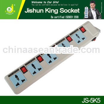 5 Pin Industrial Plug And Socket/10A 5 Gang Extension Socket