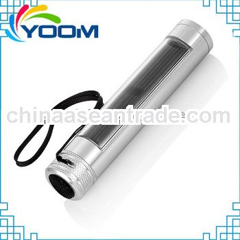 5 leds YMC-T502AN durable aluminum best solar flashlight