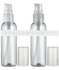60ml PET cosmetic bottle spray bottle and clear plastic lotion bottle