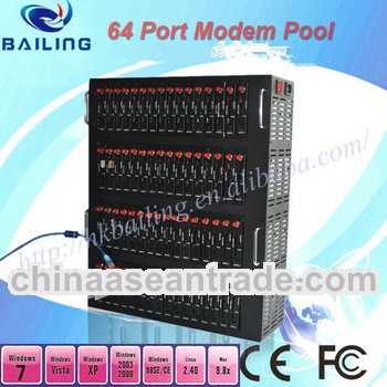 64 Port Modem Pool GSM GPRS Modem Pool for SMS MMS with Wavecom Q2406 Module SMS Machine