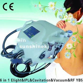 6 in 1 portable elight cavitation slimming beauty product
