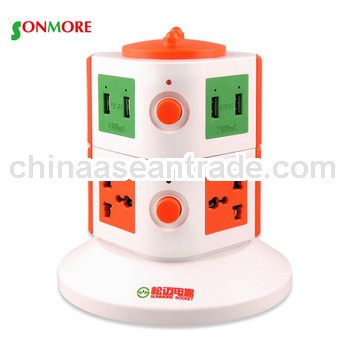 8 way extension socket with wire and plugs/desktop power strip