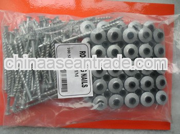 90mm assembled roofing nails and washers