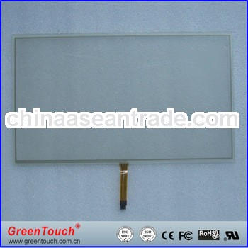 9.8inch 4wire resistive touch screen overlay