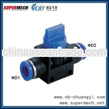 Air fitting plastic one way hand valve