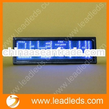 Alibaba Hot Sale Programmable 12x48 Dots Rechargeable Name Badge