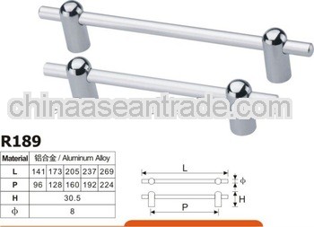 Aluminum alloy Glossy chrome furniture bar handle
