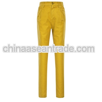 American college style woman long pants cotton nationality