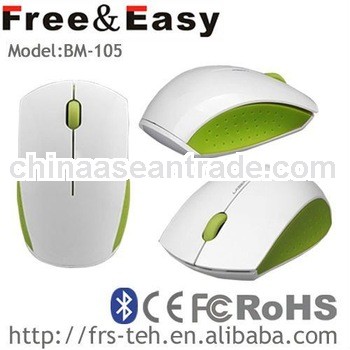 BM-105 Bluetooth White Optical Cordless Mouse