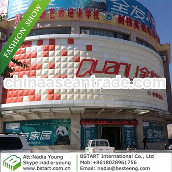 BST 3d outside wall covering, waterproof, fireproof, PC material