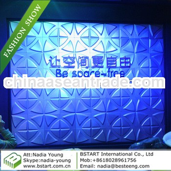 BST waterproof building material 3d wall board, fireproof, moisture proof