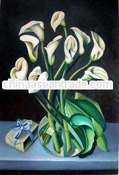 Beautiful Tulips Oil Abstract Flowers Painting