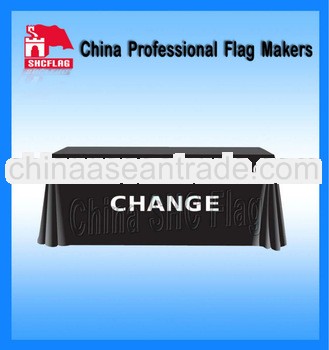 Black Customized New 300D Polyester durable printing tablecloth