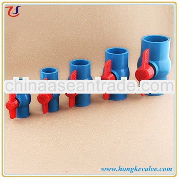 Blue JIS plastic PVC ball valve for water
