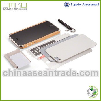 Brand bamboo + aluminum bumper case for iphone 5s ,new design high quality bumper for iphone 5