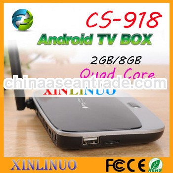 CS918 RK3188 Quad Core ARM Cortex-A9 1.8GHZ Android 4.2 TV BOX mini pc with 2GB RAM 8GB ROM WIFI HDM