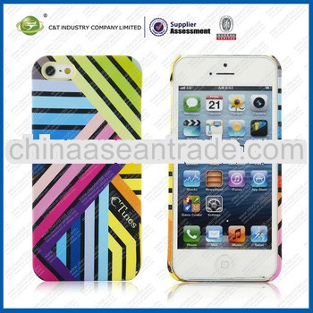 C&T Stripes Pattern Case For iphone 5 ,case for apple iphone 5