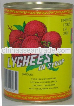Canned Lychee in Syrup Canned Fruits