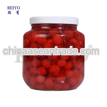 Canned dark cherries red in syrup 2650ml jars in China without stem 2013