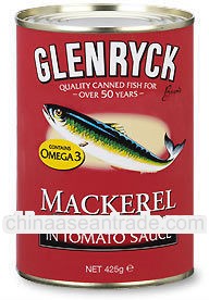Canned mackerel in oil