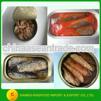 Canned sardine canned mackerel canned tuna canned fish canned seafood