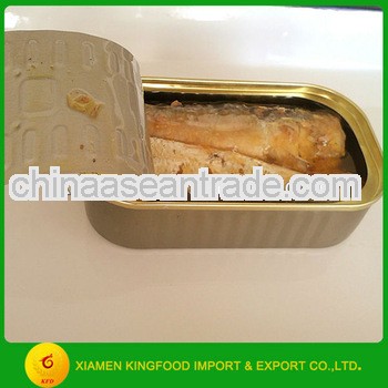 Canned sardines in club can 125g