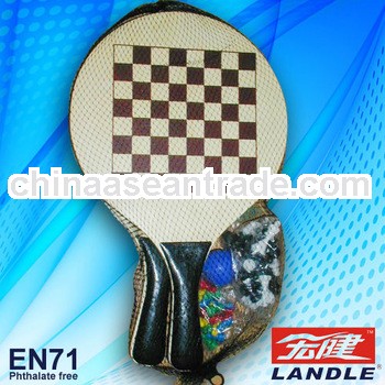 Chesses manual beach racket with game wooden children toy
