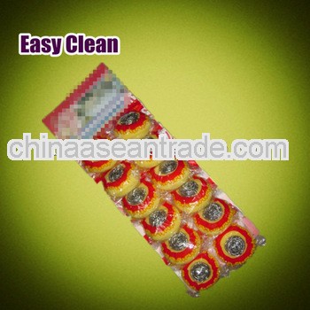 Cleaning mesh wire ball/ Stainless steel scourer 12pcs/set
