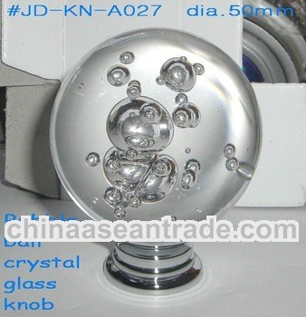 Clear Glass Bubble Ball Furniture Knob Crystal Furniture Ball Knob