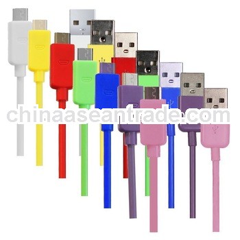 Colorful 3Ft Micro USB Data Cable Charger for Samsung Galaxy i9300 i9100 i9220 i9000 S3 HTC One S / 