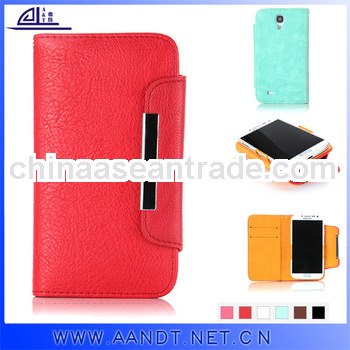 Colorful PU Wallet Purse Case For Samsung Galaxy S4