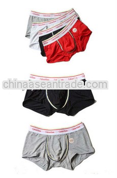 Comfortable 100% cotton men boxer underwear OEM Alibaba