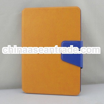 Contrast Color Leather Case For iPad mini,Leather Case Cover For Apple iPad Mini With Foldable Stand