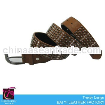 Cool Rivet and westerm rhinestone belt, studded leather belt