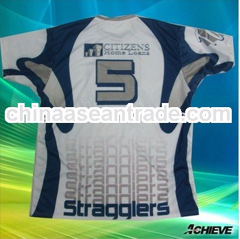 Custom Sublimation rugby t shirts with breathable